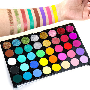 Kit de peinture faciale professionnelle OEM 40 couleurs néon mat nacré scintillant, non toxique, séchage rapide, sans métaux lourds, application en une seule couche - Product Image 1