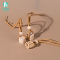 YAN Diffuseur de parfum pour climatiseur Bouteille en verre dépoli avec bouchon à vis en bois Rafraîchisseur de parfum pour voiture Utilisation essentielle