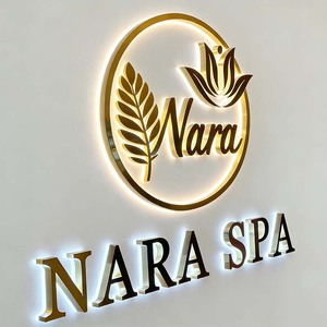 Letrero Comercial de Acero Inoxidable con Logotipo LED Personalizado, Letrero Retroiluminado con Logotipo de Empresa, Fabricante Original - Product Image 1