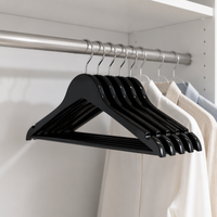 Cintre en bois écologique avec crochet pour magasin de vêtements et salle de bain, idéal pour pantalons et chemises dans le salon