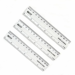 Regla de Plástico Transparente de 15 cm con Logotipo Promocional, Herramienta de Medición para Estudiantes, Publicitaria - Product Image 1