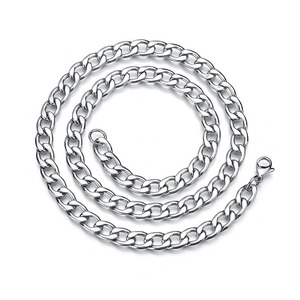 <span class=keywords><strong>Collana</strong></span> a Catena Cubana per <span class=keywords><strong>Uomo</strong></span>, Catena in Acciaio Inossidabile Color Oro, Nero o Argento, Gioielli alla Moda 3/5/7/9/11mm - Product Image 6