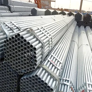 Tubo de acero pregalvanizado sch40 de 2,5 pulgadas tubo galvanizado para invernadero