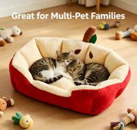 Cama de Lujo para Mascotas, Sofá para Perros, Colchoneta Lavable para Todas las Estaciones, Cálida para Invierno, para Perros Pequeños, Teddy, Bichón, Nido de Lujo para Gatos