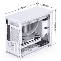 Tout nouveau boîtier Jonsbo D31 Blanc RGB Middle Tower boîtier pc jeu avec ventilateurs rvb