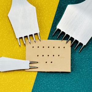 Scalpello per punzonatura in pelle di alta qualità da 110mm giappone importato SKD11 strumento artigianale in pelle fai da te strumento per punzonatura a spaziatura rotonda - Product Image 3
