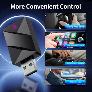 Boîtier intelligent 2-en-1 pour CarPlay filaire et sans fil, Android Auto, Bluetooth, Wi-Fi, USB, Plug & Play, compatible avec 99% des véhicules - Product Image 4