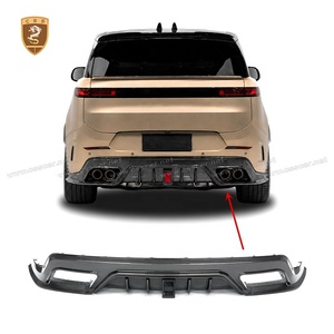 Diffuseur arrière en fibre de carbone sèche style MSY pour <span class=keywords><strong>Land</strong></span> Rover Range Rover Sport SV L461, lèvre inférieure de pare-chocs arrière, pièces de tuning - Product Image 5