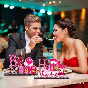 Valentine's Day Wooden Decorative Signs 3D Heart <b>Message</b> <b>Board</b> Multi Piece Package For Events And Parties - Product Image 3