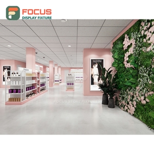 Luxury Hair Extension Display Cabinet Glass Door Lockable Drawer Multi Tier Shelf Display Cabinet Unit - Product Image 2