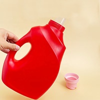 2L 3L 5L HDPE plastique rechargeable liquide détergent à lessive bouteilles vides emballage conteneur pour détergent et autres liquides