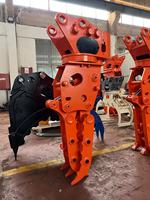 Grappin hydraulique en acier pour excavatrice, destiné à la manutention et au recyclage des métaux ferrailleux