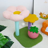 Arbre à chat avec structure intégrée, plateforme de saut, griffoir en sisal, design cactus - 45x40x50cm