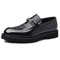 Grands Mocassins en Cuir Véritable pour Homme, Style Affaires et Décontracté, Façon Alligator, Luxueux et Classique