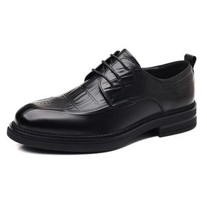 Chaussures en cuir pour hommes, nouvelle collection printemps, cuir de qualité supérieure, chaussures à lacets de haute qualité pour hommes, chaussures de ville formelles, chaussures derby - Product Image 2