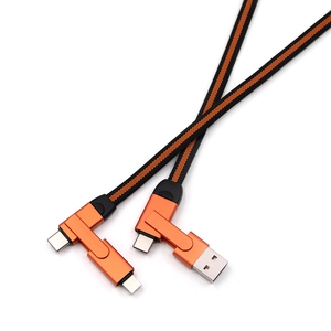 Nouveau Câble <span class=keywords><strong>USB</strong></span> Tressé en Aluminium 6-en-1 60W PD 3A à Charge Rapide, Multicolore, Logo Personnalisé, Cadeau Promotionnel 2026 - Product Image 5