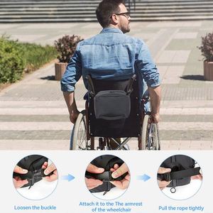 Échantillon gratuit : Sac de rangement arrière imperméable pour fauteuil roulant, grand sac de transport suspendu pour accessoires de fauteuil roulant - Product Image 5