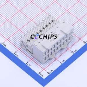 6469028-1 Board-to-Board & Backplane Connector Bent Lead Through Hole,P=2.5mm Connector 60P 2.5mm Right Angle Insert 4 - Product Image 1
