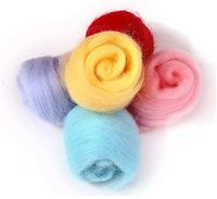 50 Colors Australian Chunky Merino Knitting Thick Fibre Wool Yarn Roving for Needle Felting Hand Spinning DIY Craft Materials