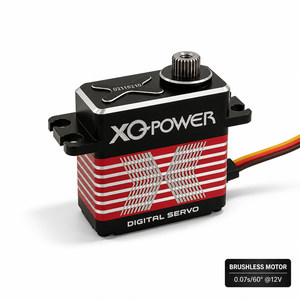 Servomoteur de direction pour <span class=keywords><strong>hélicoptère</strong></span> RC XQ-BLS8140H 40kg Brushless Numérique Étanche Haute Tension Engrenage en Acier Inoxydable Aluminium CNC 12V - Product Image 1