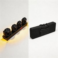 Barre de lumière LED mobile STSLITE 4x15W RGBW 4-en-1 avec sac de transport pour contrôle DMX512, idéale pour les discothèques et les DJ