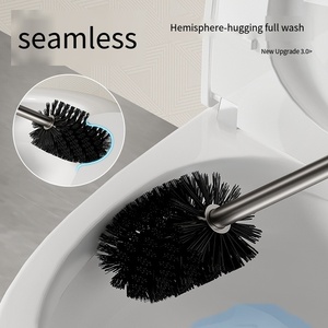 Ensemble de <span class=keywords><strong>brosse</strong></span> de <span class=keywords><strong>toilette</strong></span> noire mate personnalisée <span class=keywords><strong>brosse</strong></span> de nettoyage de cuvette de <span class=keywords><strong>toilette</strong></span> et ensemble de support <span class=keywords><strong>brosse</strong></span> de <span class=keywords><strong>toilette</strong></span> ronde dorée en acier inoxydable 304 - Product Image 4
