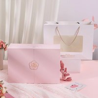 Boîte postale en carton ondulé rose personnalisée écologique Emballage d'expédition avec logo personnalisé pour cadeau Boîte cosmétique au détail