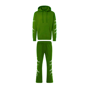 Conjunto Deportivo Personalizado para Hombre, Estampado Sólido, Estilo Urbano, con Capucha, Transpirable, Ecológico, Ligero, Estilo Y2K, Casual, Atlético - Product Image 3