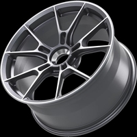Jantes en alliage d'aluminium certifiées JWL VIA, grises, multi-rayons, 15 et 16 pouces, 4/5 trous, pour voitures