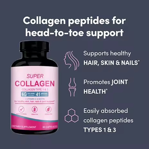 Capsules de collagène marin multi-sources à marque privée avec vitamine C et extrait de thé vert pour le blanchiment de la peau et les produits de beauté anti-âge - Product Image 3