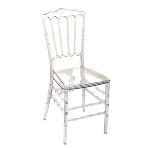 Silla de plástico transparente de cristal para uso en hoteles, bodas y banquetes al aire libre. Disponible en colores transparente y dorado. - Product Image 5