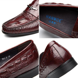 Chaussures habillées HANMCE pour hommes, de haute qualité, à lacets, légères, antidérapantes, respirantes, en cuir véritable, pour le bureau, la carrière et les soirées - Product Image 4