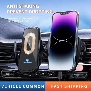 Nouveau chargeur de voiture 15W pince automatique universelle sans fil détection de téléphone de voiture support de navigation ouvert fermé charge sans fil Automobile - Product Image 4