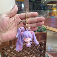 Porte-clés et pendentifs de voiture en silicone personnalisés Miku Anime – Cadeaux créatifs pour couples, sacs et téléphones