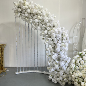 IFG di lusso decorazione floreale di nozze bianco rosa ortensie scale ghirlanda di <span class=keywords><strong>fiori</strong></span> per la <span class=keywords><strong>vendita</strong></span> - Product Image 1