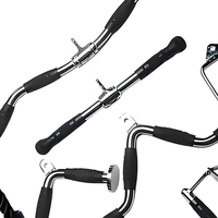 Beadia BJI1104 Poignée de machine à câble en alliage d'acier pour lat pulldown, accessoire V-Bar pour triceps avec poignée en caoutchouc, accessoire d'exercice de gym