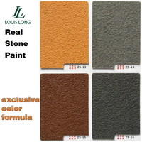 Revêtement liquide acrylique transparent imperméable pour pierre naturelle, peinture texturée plate pour murs extérieurs