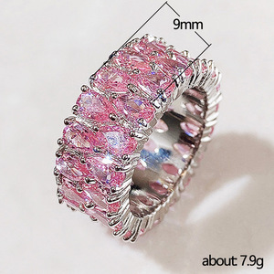 Anello a Doppia Fila con Design a Goccia, Stile Elegante, Anello da Dito per Donne - Product Image 5