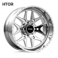 Jantes tout-terrain forgées et polies HTOR 26x16J 24x14J 8 X 6.69 8 X 6.5 8x165.1 à profil profond directionnel complexe pour F-350 DRW