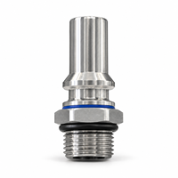 SUS304 Stainless Steel Non-Spill UQD06 DN12 Male Quick Disconnect Coupling Plug untuk Pendinginan Cairan Pusat Data Server