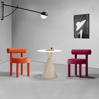 Chaises de salle à manger de restaurant minimalistes modernes, canapé individuel pour salon de beauté, pour zone de négociation et d'accueil