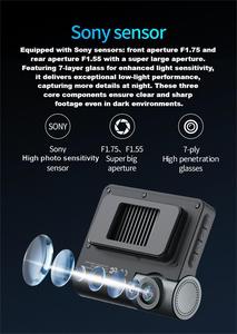 2CH แดชที่ชัดเจนมากกับโซนี่ IMX678 + เซ็นเซอร์ IMX675, Starvis Night Vision, หน้าจอ IPS 3.16, จีพีเอส, การเชื่อมต่อ Wi-Fi - Product Image 3