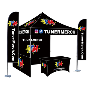 Maxcanopy 3x3m nhôm triển lãm thương mại Lều tán Pop Up Lều quảng cáo hoạt động có thể gập lại chống gió gấp gazebo - Product Image 1