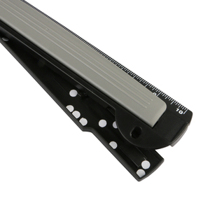 Cho ty244 Màu Đen Xách Tay Vòng Chất Kết Dính 3-Lỗ 6Mm Đường Kính Giấy Đấm 5 Tờ Công Suất Tích Hợp Cai Trị (Kim Loại + Nhựa) - Product Image 4