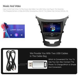 Android 11 7 "đài phát thanh xe cho <span class=keywords><strong>Ssangyong</strong></span> <span class=keywords><strong>Korando</strong></span> 2014-2015 GPS navigation Video Stereo đa phương tiện Carplay DSP DVD - Product Image 5