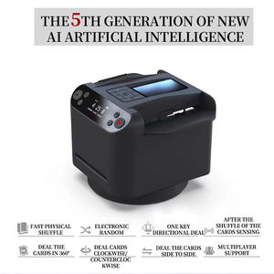 โรงงาน 360 ° เครื่องสับไพ่โป๊กเกอร์อัตโนมัติแบบหมุนได้ พร้อมรีโมทไร้สาย สำหรับ 2 สำรับไพ่ - Product Image 6