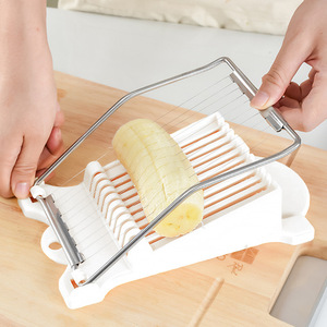 Trancheuse à viande en acier inoxydable avec protection de sécurité pour la cuisine, outil manuel pour trancher les fruits, le fromage et les bananes - Product Image 1