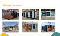 Maison conteneur préfabriquée extensible à double aile de 40 pieds, coupe-vent, facile à construire, 3 chambres, écologique, résistante au feu, garantie 2 ans