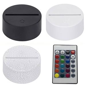Base de Lámpara de Mesa Acrílica 3D con Cable USB y Panel Acrílico Personalizado, Luz Nocturna de 7 Colores, Bases de Luz LED 3D Coloridas - Product Image 2
