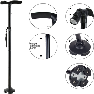 Bastón de Caminar Plegable y Portátil con 5 Niveles de Altura Ajustable - Product Image 4